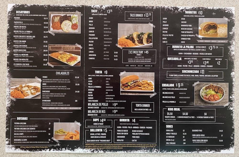 Taqueria Los Paisanos #2 Menu image 4